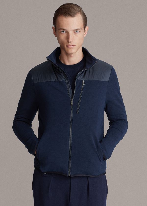 Chaquetas Ralph Lauren Hombre Azul Marino - RLX Stretch Hybrid - YWGSN8154